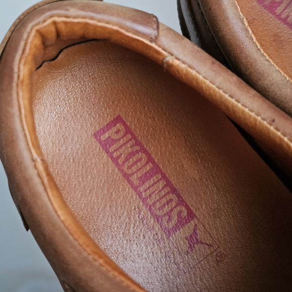 Pikolinos Brown Leather Slip On Comfort Loafers Men EU 43 US 9.5-10 - Picture 6 of 14